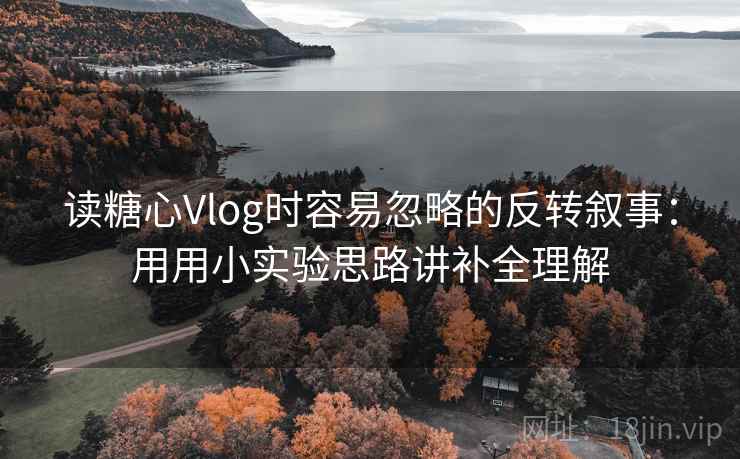 读糖心Vlog时容易忽略的反转叙事：用用小实验思路讲补全理解  第1张